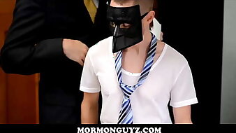 Masked Mormon Lad Fucked By Stranger