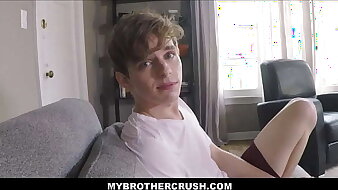 Twink Stepbrother Jerks Retire from And Fucked For First Time With Older Jock Stepbrother POV